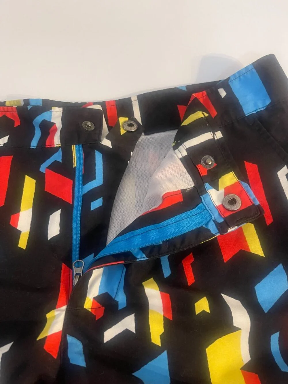 weekends at Geometric Print Swim Trunks Shorts Size Small